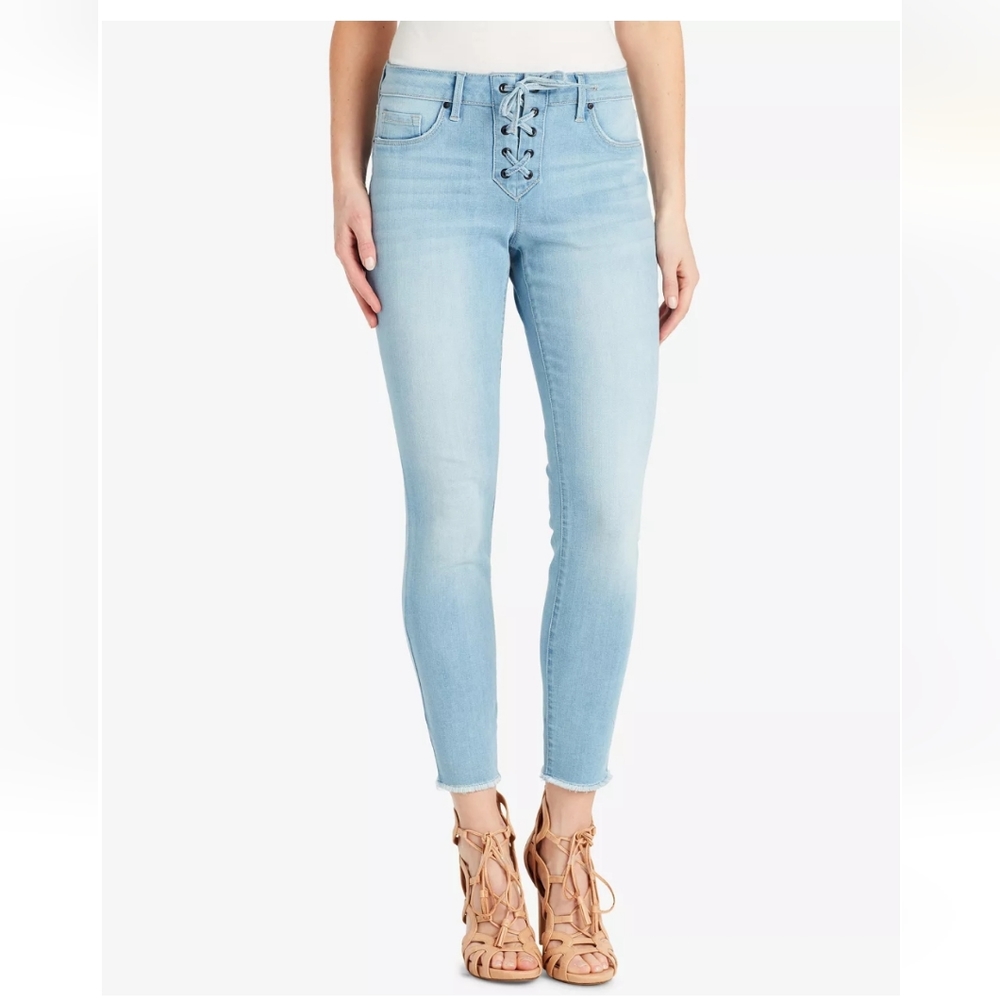 💙 JESSICA SIMPSON Kiss Me Lace-Up Skinny Jeans 💙